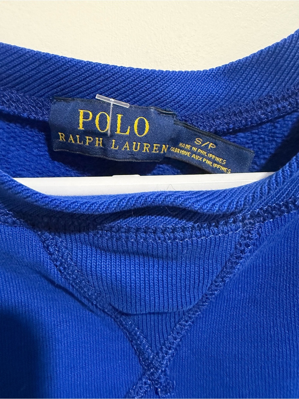 Polo Ralph Lauren Blue Sweatshirt Small Pony Pullover Crewneck - Picture 2 of 5